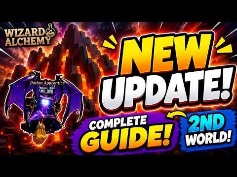 The COMPLETE Wizard Alchemy Update Guide! (2nd World, Wands, Cheese Boss method & AFK Spots, codes)