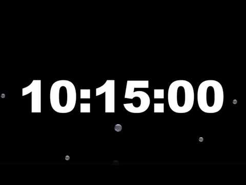 10 Hour 15 Minute Timer with Alarm | Full Screen Minimalist Countdown (HD) – ClockUnit
