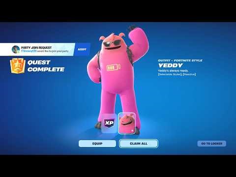 how to get the yeddy skin free in fortnite