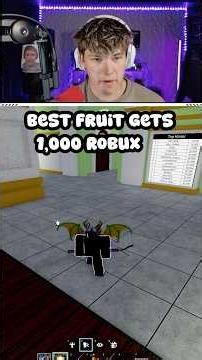 Best Fruit Gets 1000 Robux In Blox Fruits #roblox #bloxfruits #giveaway #robux