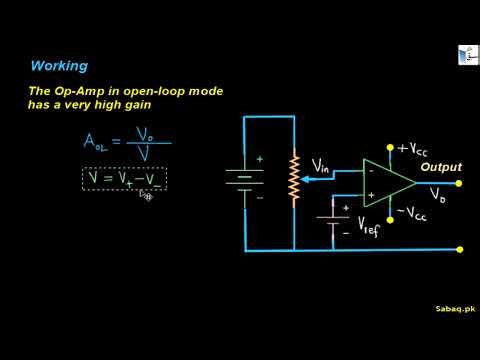 Operational Amplifier (Op-Amp) as a Comparator, Physics Lecture | Sabaq.pk