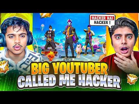 ✅ Big YouTuber Called Me Hacker 😱 | Free Fire✅