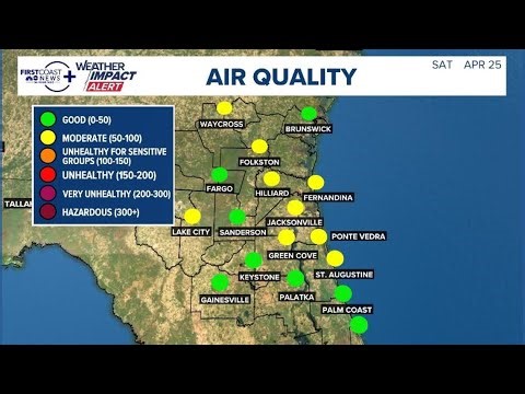 Weather Impact Live: A look at the latest numbers on wildfires across the First Coast