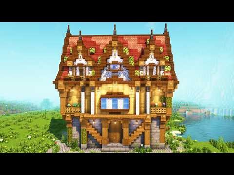 How to build a Minecraft Medieval Storage House | Minecraft Tutorial