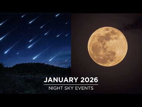 Don't Miss These Astronomy Events in January 2026 | Supermoon | Quadrantid Meteor Shower | Jupiter