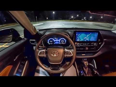 2025 Toyota Highlander Hybrid 25th Edition - POV Night Drive (Binaural Audio)
