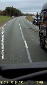 Car pulls out in front of my 44T #Truck #crash