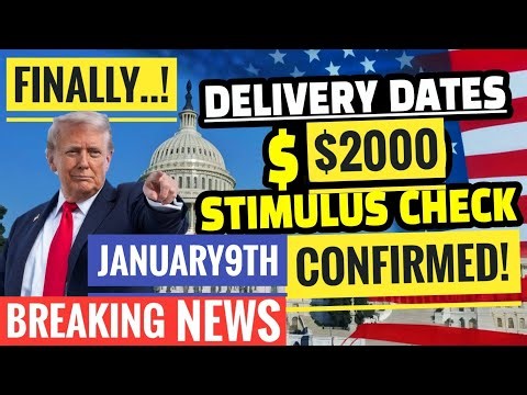 JANUARY 9🎉BREAKING Confirmed $2000✅IRS Stimulus Check💰Sending Out if?🎉📈Social Security Pay SSI,SSDI?