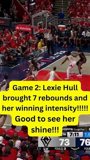 Lexie Hull Shows Up Big In Game 2 🔥 Fever Even The Series