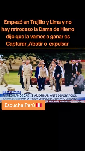 La Dama de Hierro del Peru dijo que no hay retroceso y la vamos a ganar empezó la guerra contra los Delincuentes en todo el Peru 🇵🇪💪🧡👍