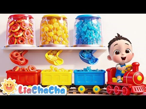 Learn Colors with Food Slides ✨ | EP237 | Donuts, Lollipops | LiaChaCha Nursery Rhymes & Kids Songs