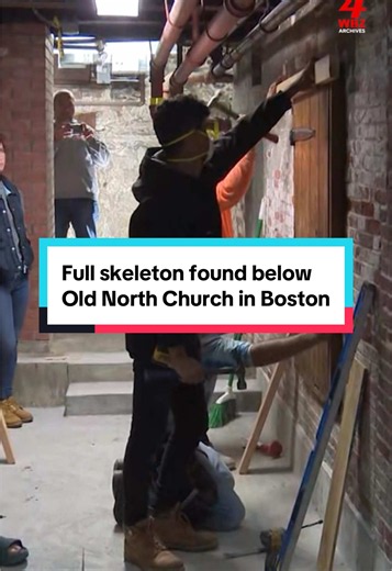 This Halloween, we’re getting into the holiday spirit by revisiting some spooky stories from the past few years. In 2023, WBZ’s Anna Meiler went below the Old North Church in Boston, Massachusetts to watch as the tomb doors were replaced for the first time since the 1800’s. The doors were removed as part of a restoration project, a careful process that took about nine months. In that process, they discovered a skeleton holding a cross as well as remains wearing stockings. #boston #massachusetts 