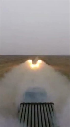 Rain of Fire! 🚀 Massive MLRS Rocket Barrage & Impact 💥 #military