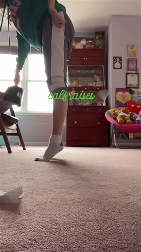 Angie Wat on Instagram: "Calf raise help you improve your balance #balance #strength"