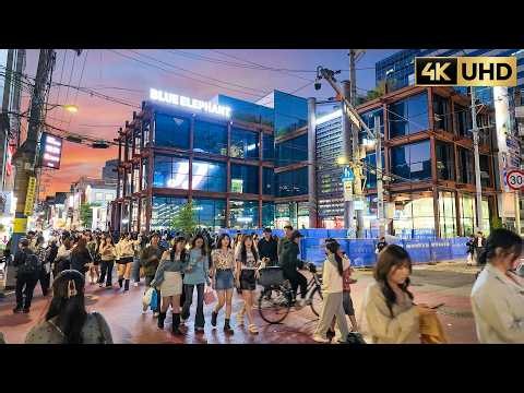 Seoul Walking Tour 4K | Autumn Seongsu Cafe Street to Seoul Forest | Trendy City Walk | 성수동 카페거리 풍경