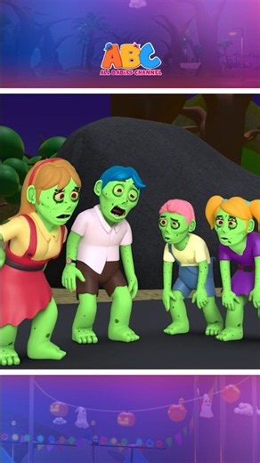 Zombies Marching Five By Five!🧟‍♀️🎶 #shorts #halloween #allbabieschannel