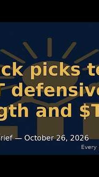 AI stock picks today: $WMT strength, $TSLA bounce — StratIQ Audio Brief — October 26, 2026