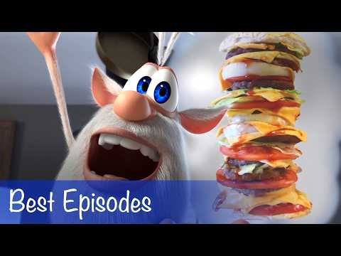 Booba - Best Episodes - Cinema Hall, Attic, Metro, Burger, Biology - Cartoon for kids