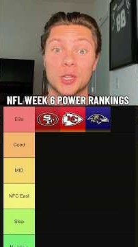 NFL Power Ranking Before Week 6 🏈 #nfl #nflnews