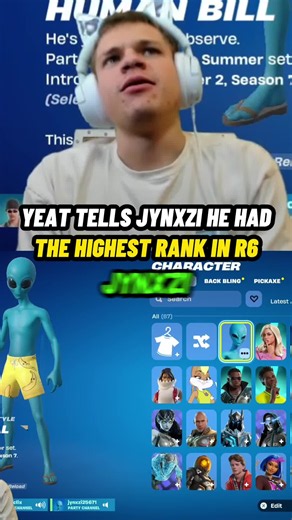 Yeat is a real gamer 😂 #jynxzi #r6 #yeatxclix #twizzy #fortnite | yeat in fortnite