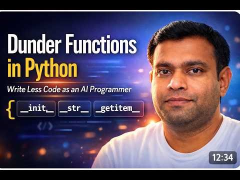 Dunder Functions in Python | Write Less Code as an AI Programmer