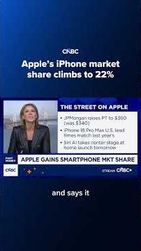 Apple's iPhone market share climbs to 22%