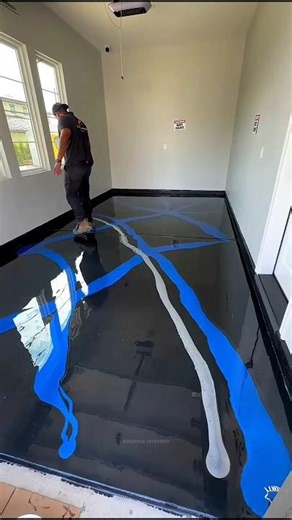 Epoxy Flooring Transformation 😍✨