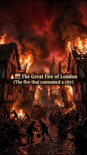 The Great Fire of London 🔥 #greatfireoflondon #londonhistory