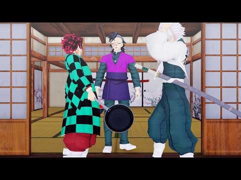MMD x Demon Slayer - Sanime tried what Tanjiro and Genya were doing :D