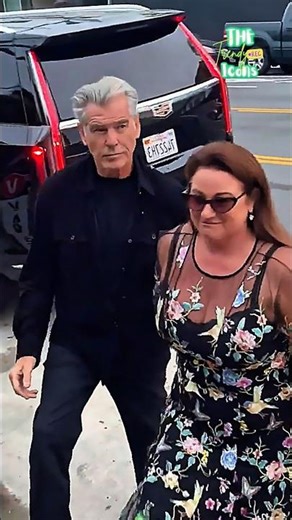 Pierce Brosnan And His Wife Coming At An Event With No Security #piercebrosnan