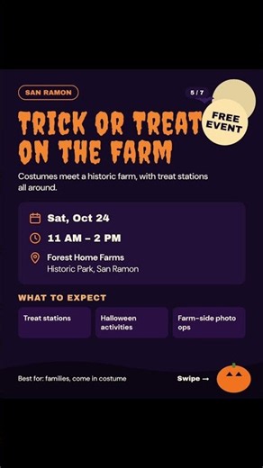6 FREE Halloween Nights Near Pleasanton 🎃👻 #Shorts