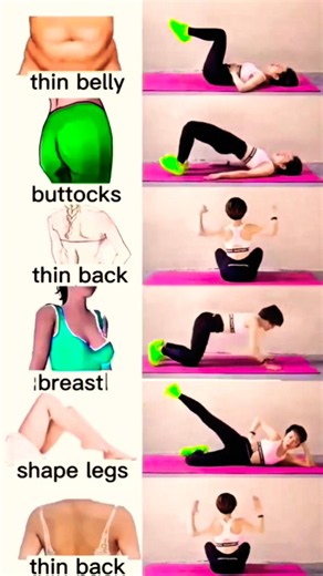 6 Easy Pilates Exercises at Home for Core, Glutes & Toned Legs #Shorts #homeworkout