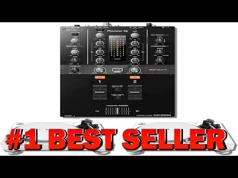 Pioneer DJM 250MK2 2 channel DJ Mixer with Pioneer PLX 500 White Direct Drive Turntable -