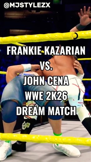 Frankie Kazarian vs. John Cena WWE 2K26 DREAM MATCH #frankiekazarian #johncena #wwe #wwe2k26 #shorts