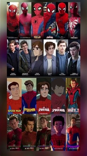 The Ultimate Evolution of Spider-Man Across Multiverses! 🤯​#SpiderMan #SpiderVerse #Marvel #MCU #yt