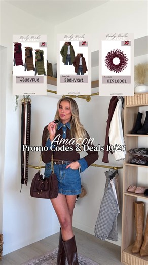 The best promo code deals happening on Amazon today for fall fashion & cross category items! 🍂 🔗🔗 on my SF under today’s date! #founditonamazon #amazondailydeal #dailydeals #affordablefashion #amazonfavorites