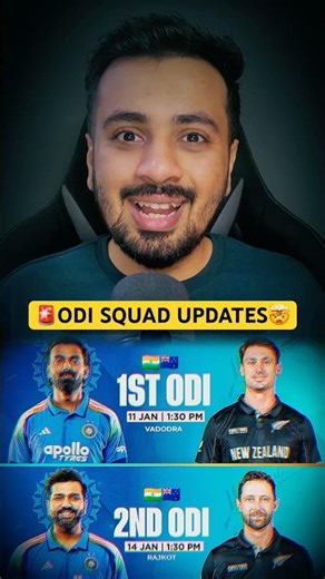 🚨IND vs NZ ODI Squad Updates🤯Shubman Gill Shreyas Iyer Comeback Ishan Kishan ODI Series January 2026