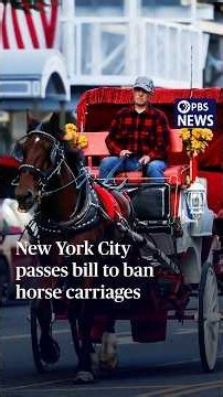 New York City passes bill to ban horse carriages #shorts