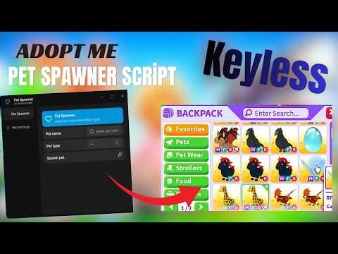 [KEYLESS] ADOPT ME NEW PET SPAWNER SCRIPT | SPAWN ANY PETS! LATEST UPDATE PASTEBIN! UNPATCHED