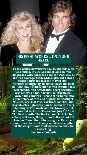 HIS FINAL WORDS… ONLY SHE HEARD