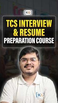 TCS Interview & Resume Preparation Course #tcsnqt2026