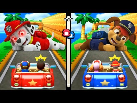 Mario Party The Top 100 All Minigames - Chase Vs Ryder Vs Skye Vs Marshall (Master COM)