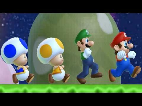 Another New Super Mario Bros. Wii - World 1: (100% 4K)
