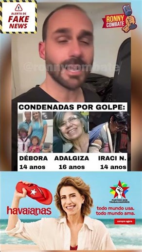 FAKE NEWS DO BANANINHA: “AGORA ATÉ A HAVAIANAS CONSPIRA A FAVOR DO PT”