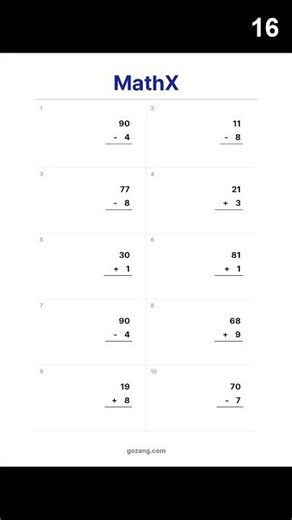 Free Beginner Math Worksheet #8 | Addition & Subtraction Practice #Shorts