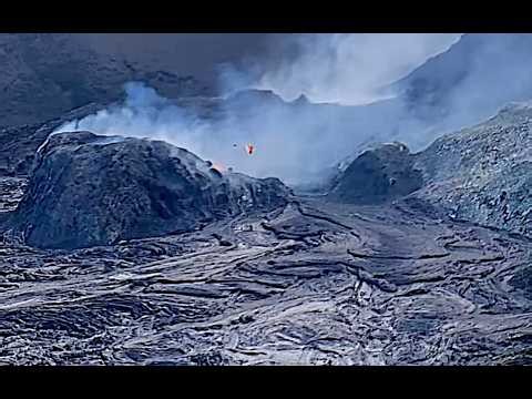 Wow! North Vent Chucks out a Solitary Lava Boulder at Kilauea Volcano (Oct 13, 2026)