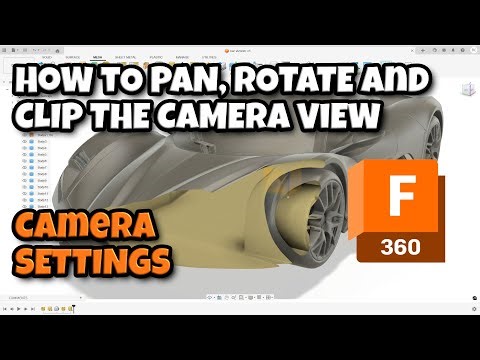 How to Pan, Rotate and Clip the Camera in Fusion 360 #3ddesign #fusion360 #cad #computeraideddesign