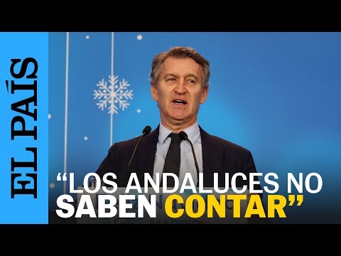 La broma de Feijóo sobre los andaluces en la copa de Navidad del PP | EL PAÍS