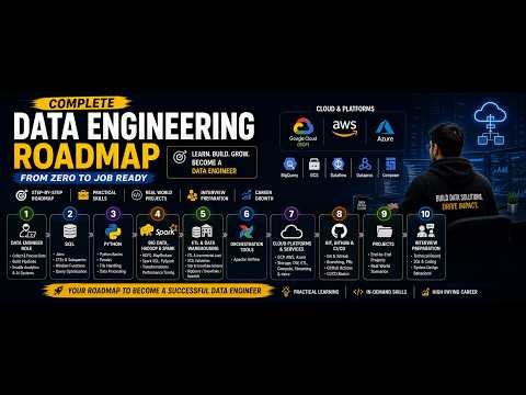 Complete Data Engineering Roadmap | SQL, Python, Spark, Cloud