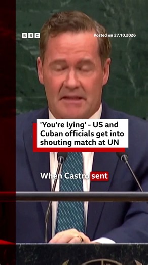 During the United Nations General Assembly, a tense confrontation erupted between the US and Cuban officials. #UnitedNations #UNGA #Cuba #USNews #BBCNews